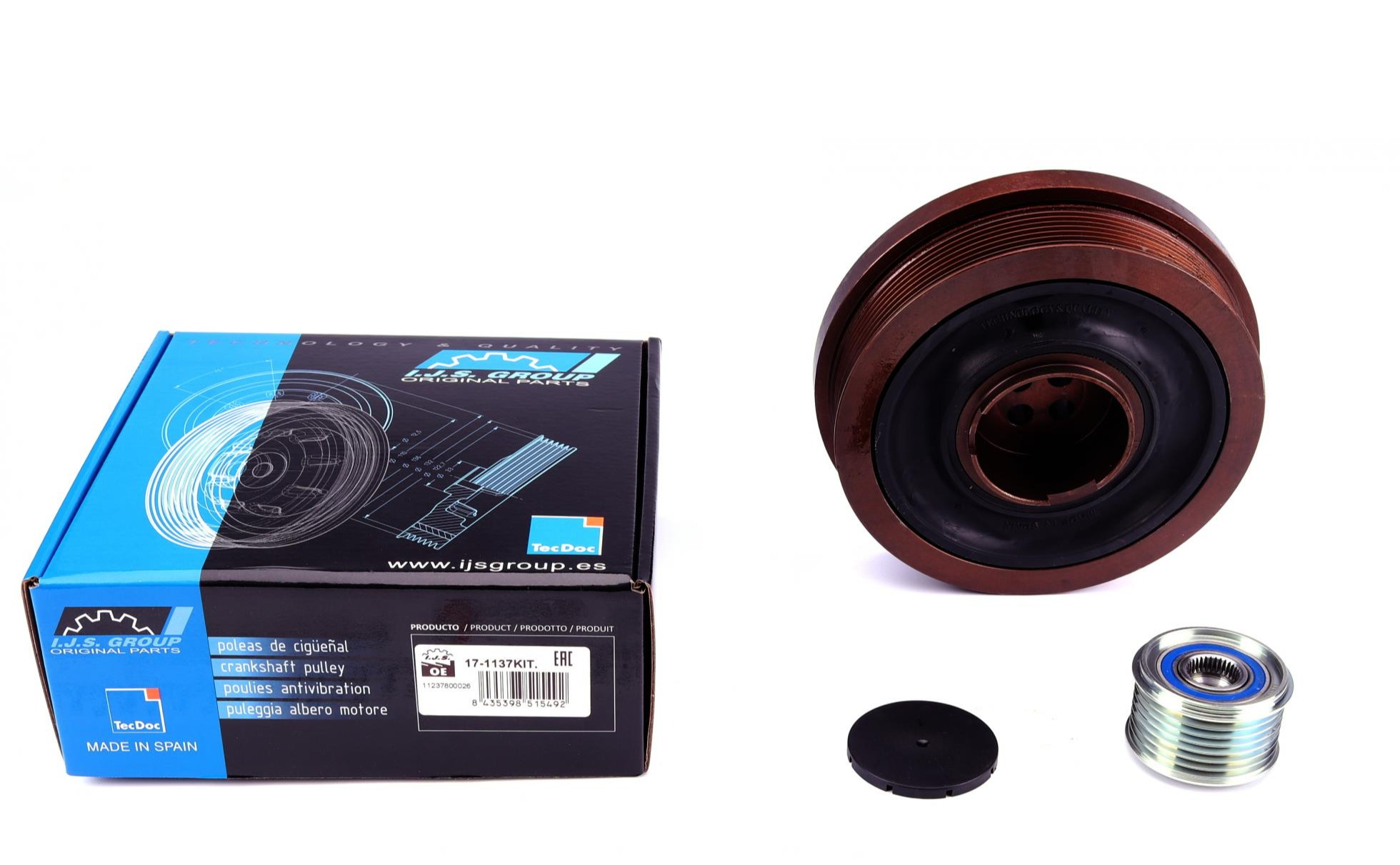 Шків колінвала + шків генератора bmw 5/7/x5/x6 2.5-4.0d 08- (7pk)